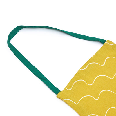 Escapism Wavy Apron Cotton Twill Yellow