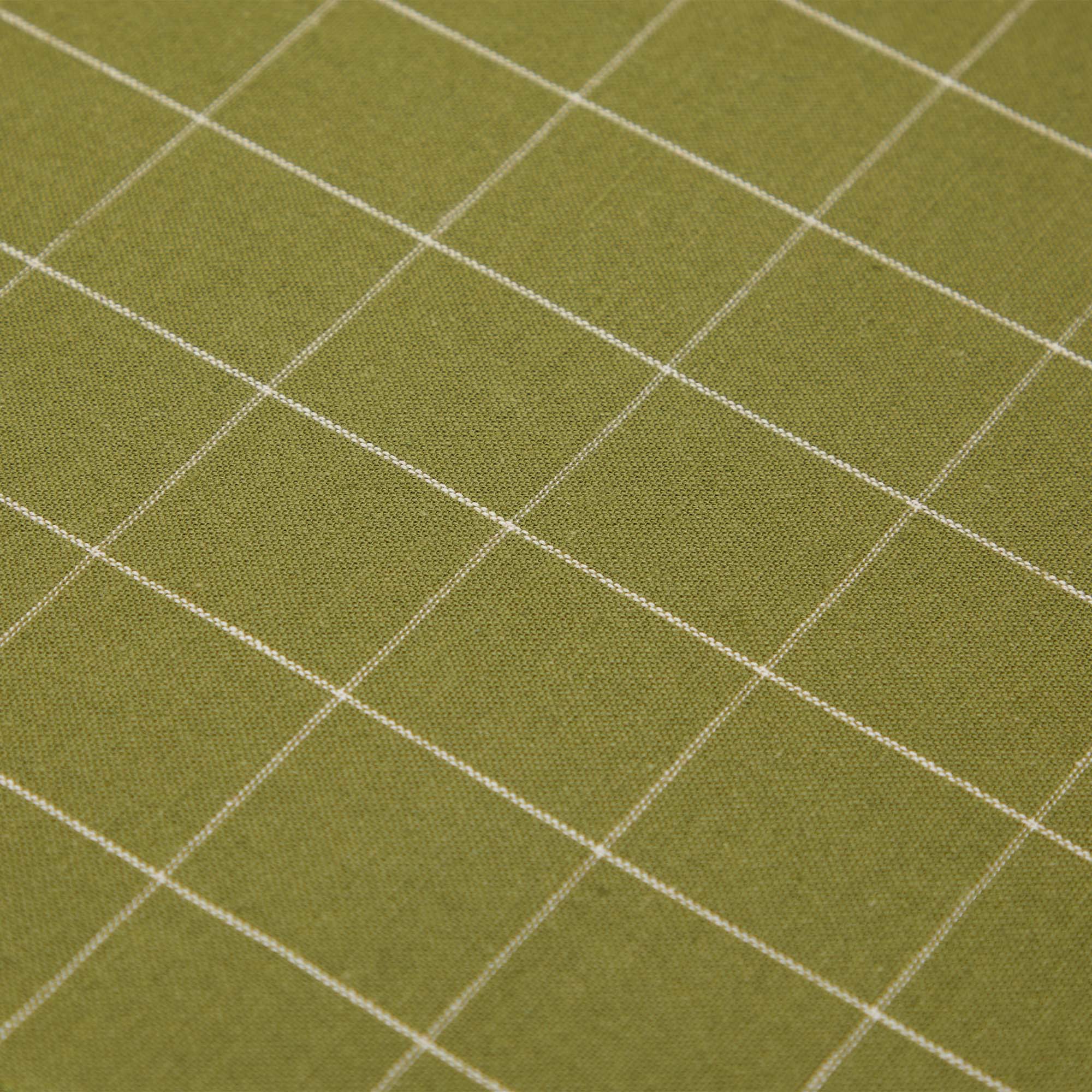 Woven Check Rectangular Placemat Calla Green 40 x 30cm