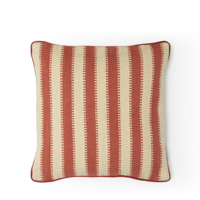 Tyby Woven Stripe Cushion Cover Apricot 45 x 45cm