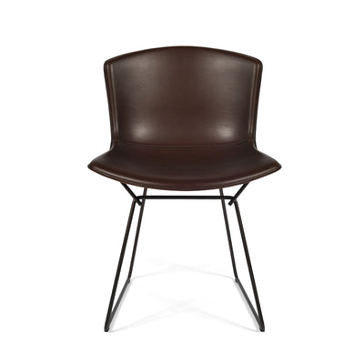 Bertoia Side Chair in Cowhide - Dark Brown