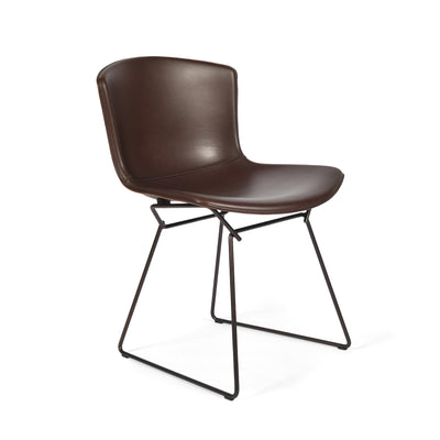 Bertoia Side Chair in Cowhide - Dark Brown