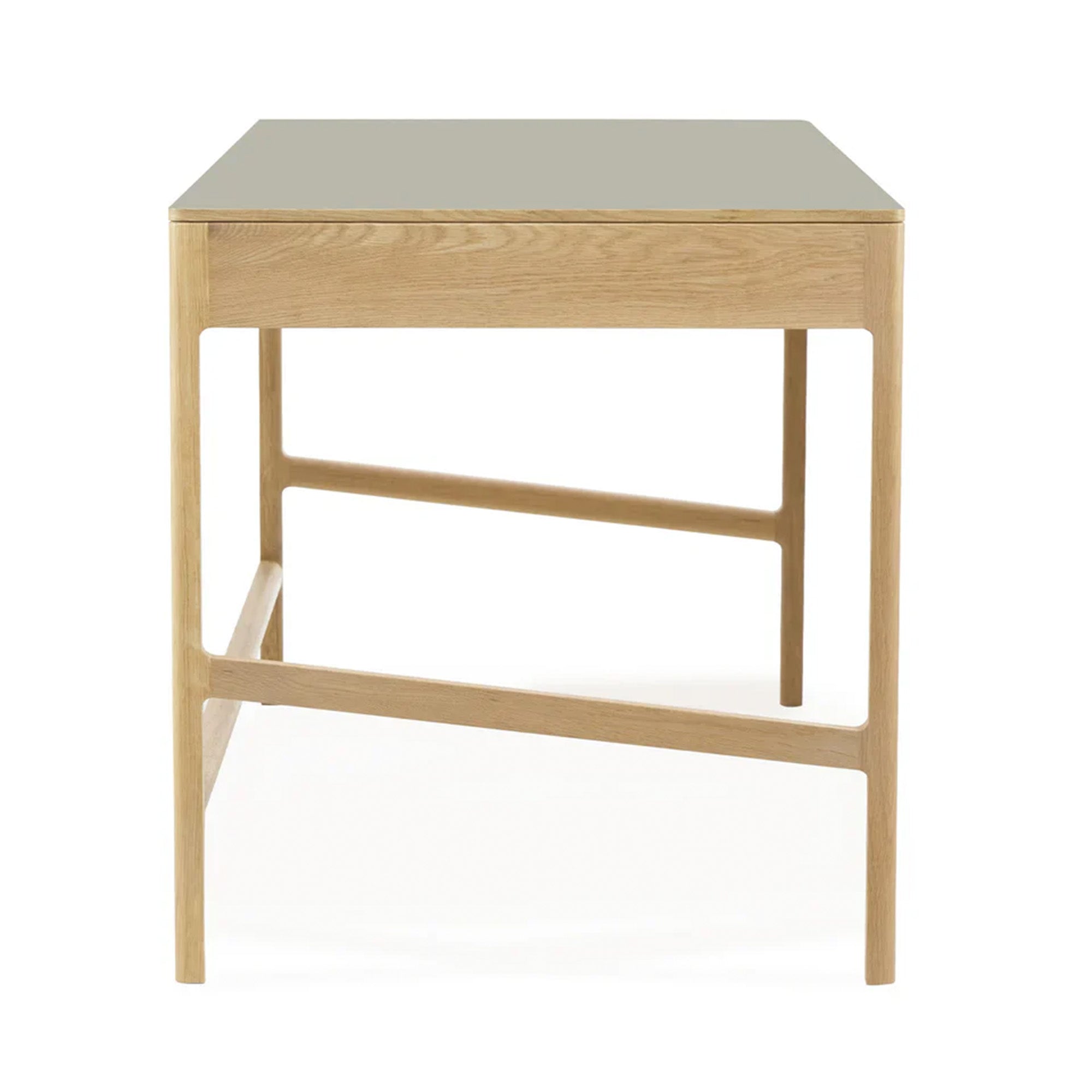 Domus 3 Drawer Desk - Oak Pebble Top