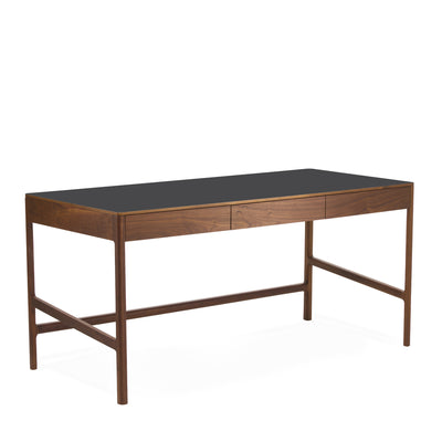 Domus 3-Drawer Desk Walnut