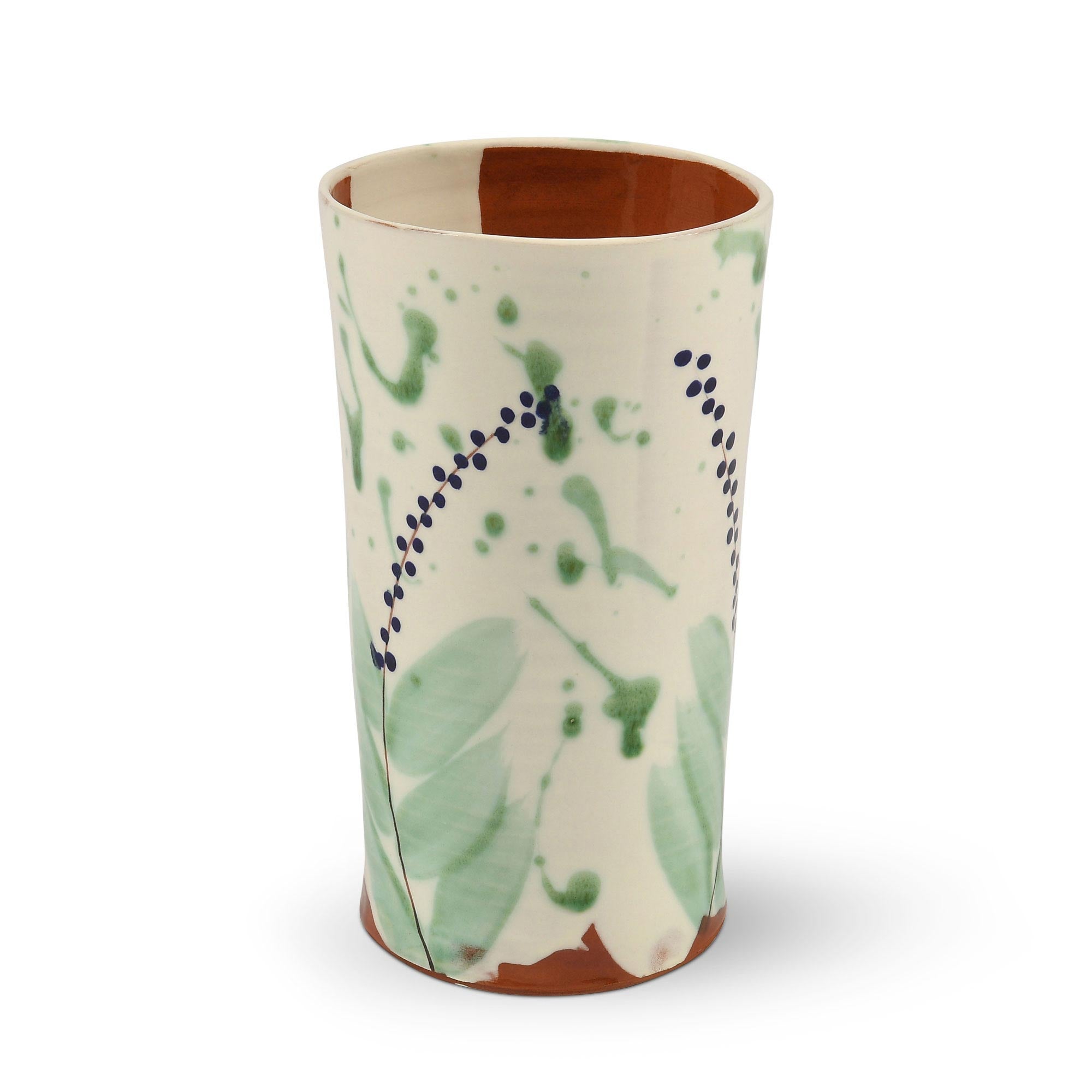 Ceramic%20Cylinder%20Vase%20With%20Motifs image 1