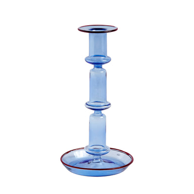 Tall Flare - Light Blue With Red Rim