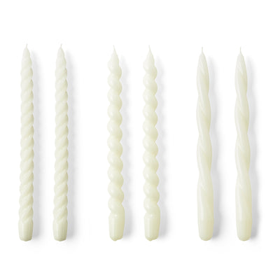 Candle Long Mix Set Of 6 - Off White