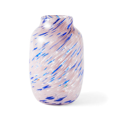 Splash Vase Round Large - Light Pink & Blue