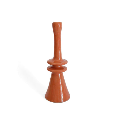 Geometric Candlestick - Coral