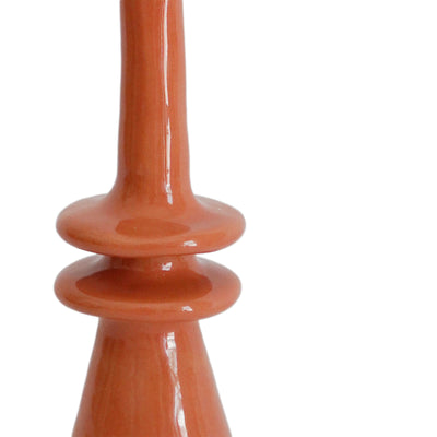 Geometric Candlestick - Coral