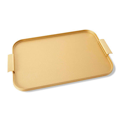 Ribbed Tray in Gold - 18 inch