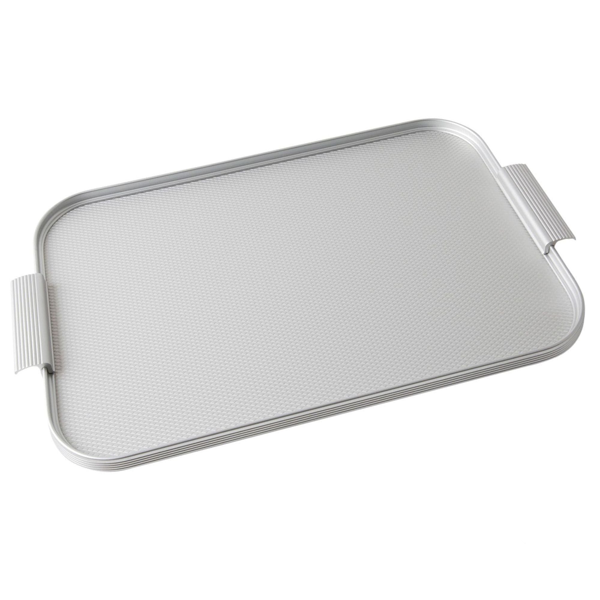 Ribbed Tray in Silver - 16 Inch image 1