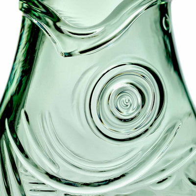 Fish & Fish Bottle - Transparent Green