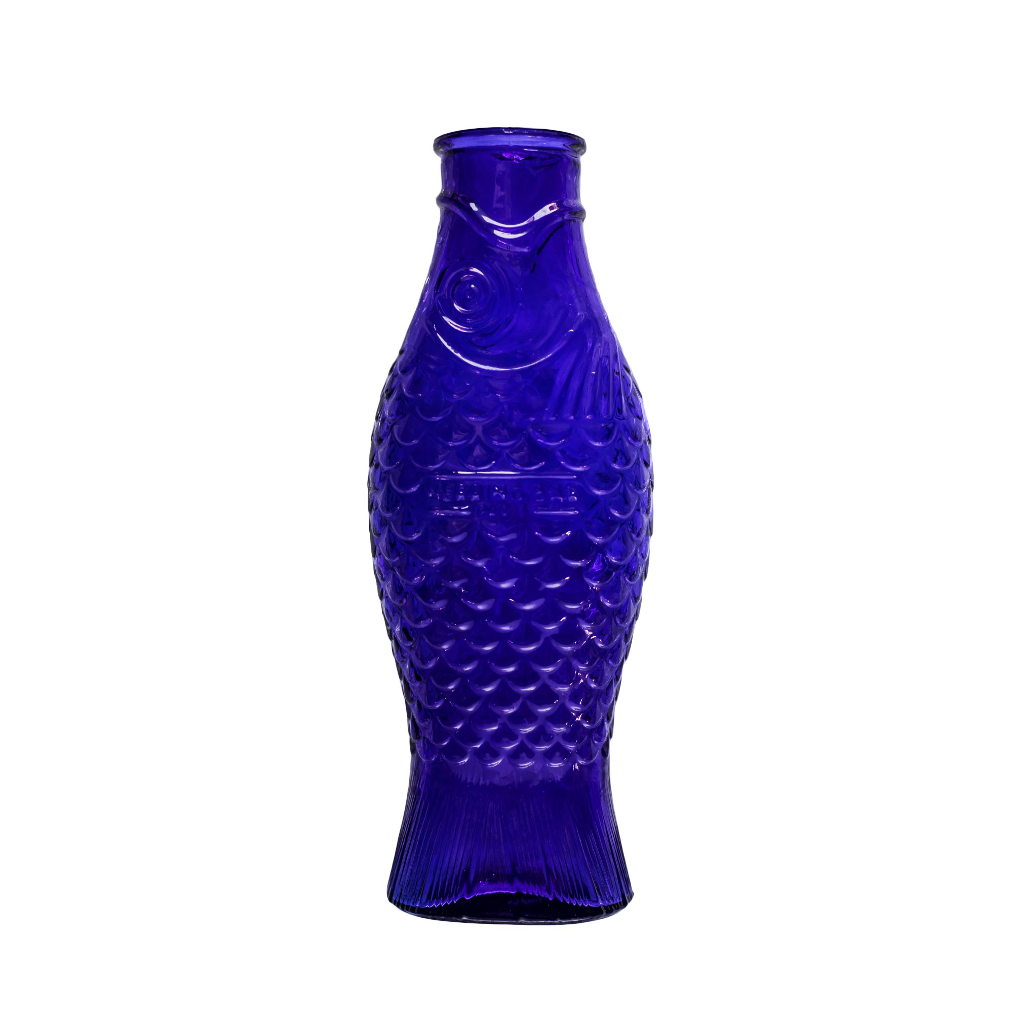 Fish & Fish Bottle - Cobalt Blue  image 1