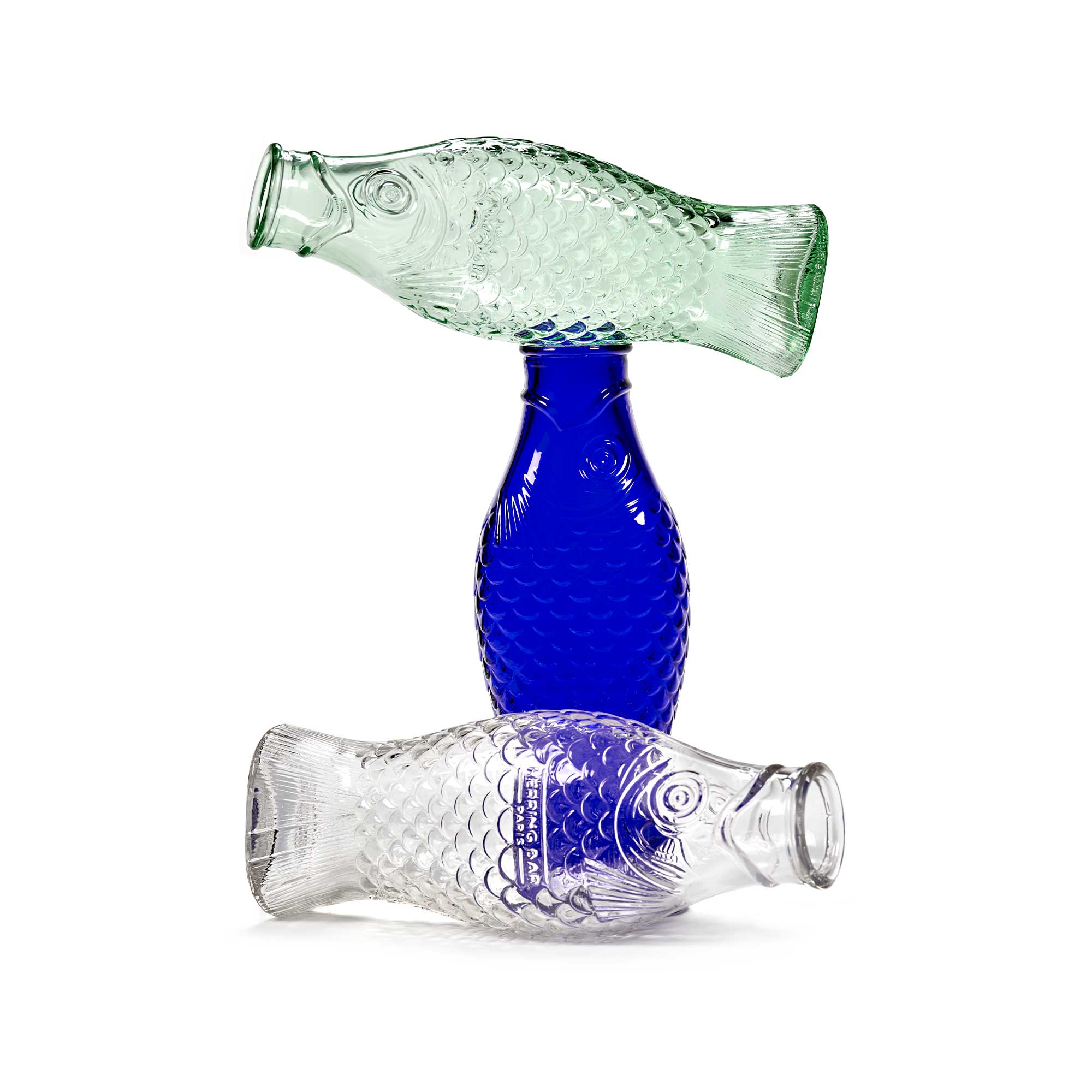 Fish & Fish Bottle - Transparent Green  image 5