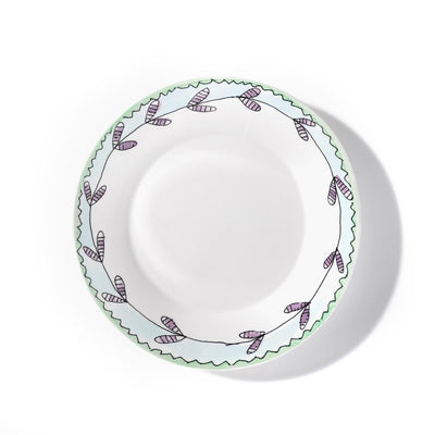 Blossom Milk Midnight Flowers Medium Deep Plate