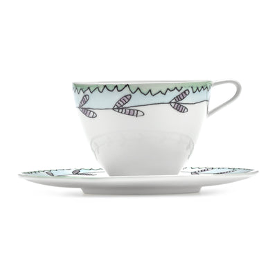 Blossom Milk Coffee Cup High With Saucer