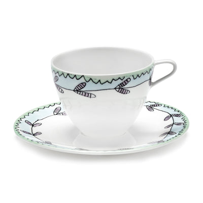 Blossom Milk Coffee Cup High With Saucer