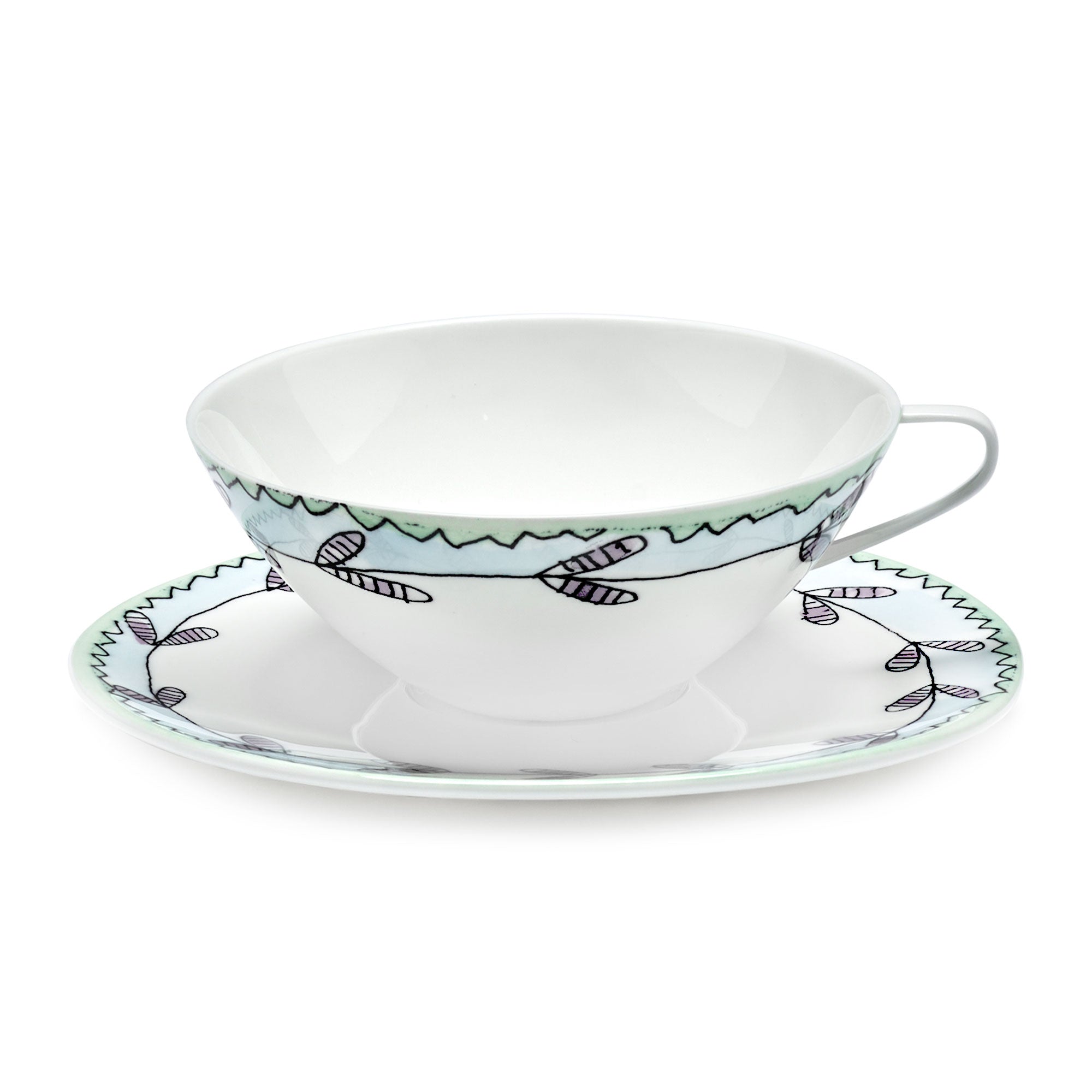 Blossom Milk Tea Cup With Saucer image 1