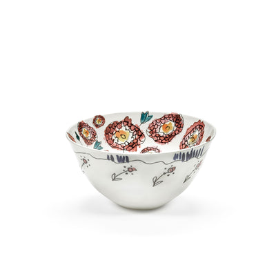 Anemone Milk Medium Serving Bowl