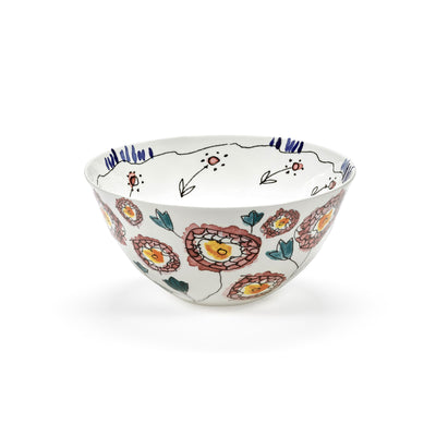 Anemone Milk Large Serving Bowl