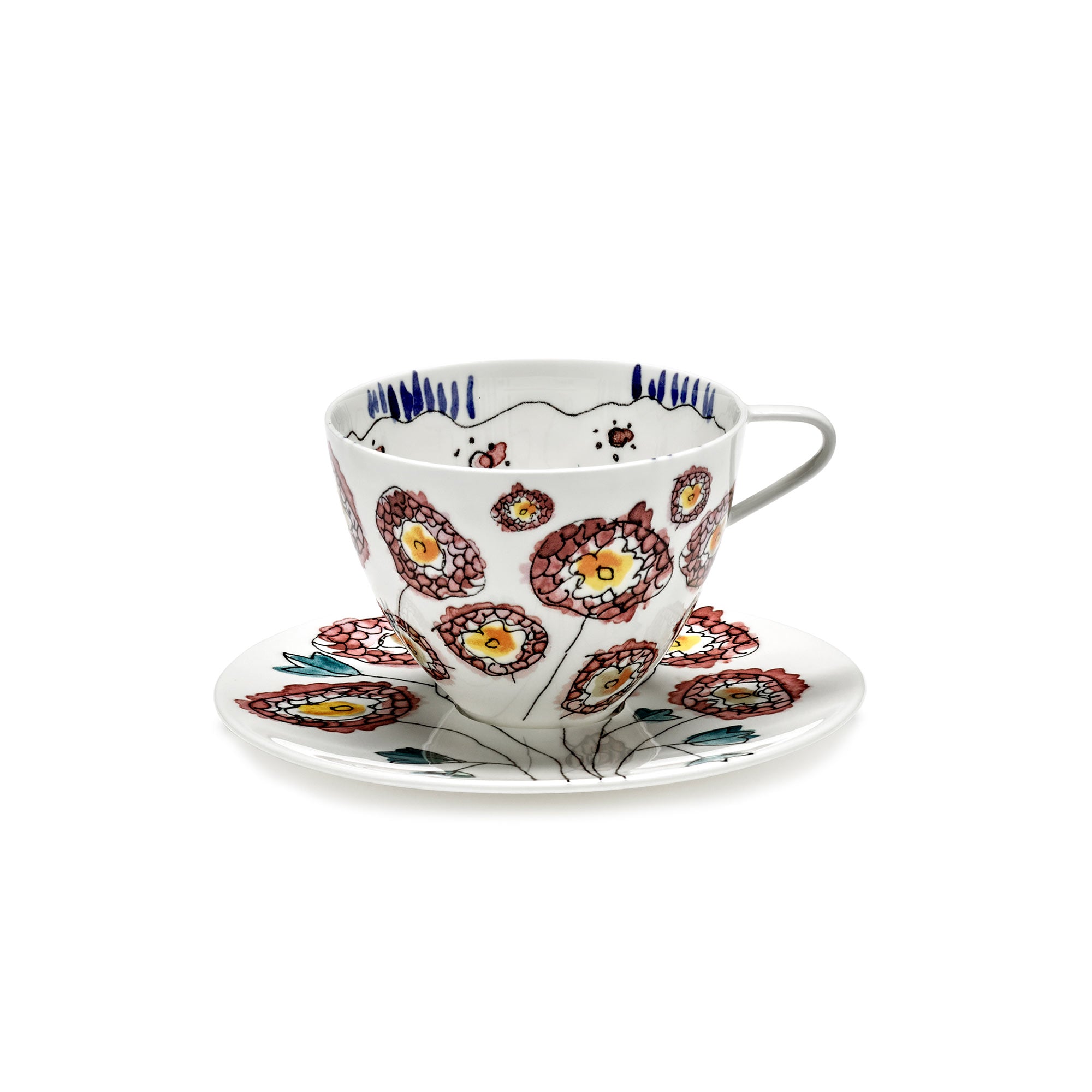 Anemone Milk Cappuccino Cup With Saucer image 2