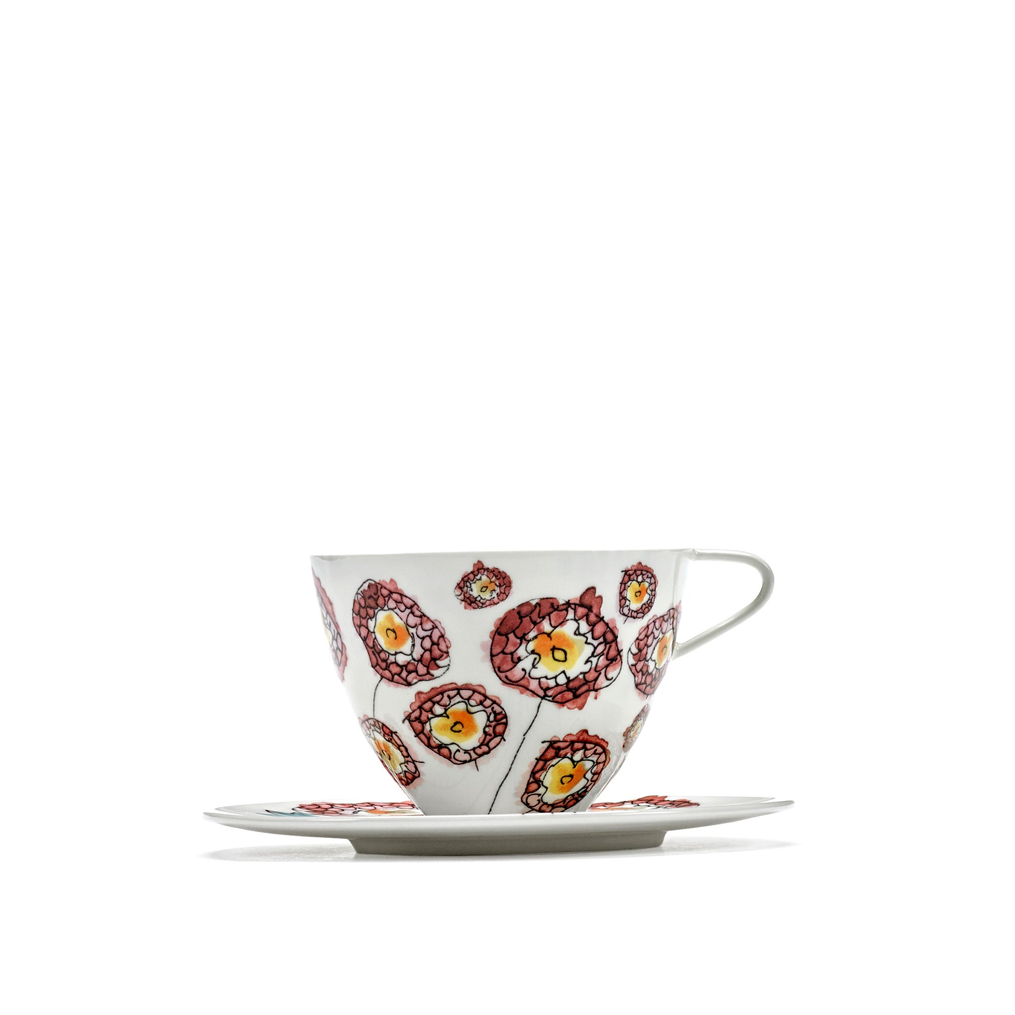 Anemone Milk Cappuccino Cup With Saucer image 1