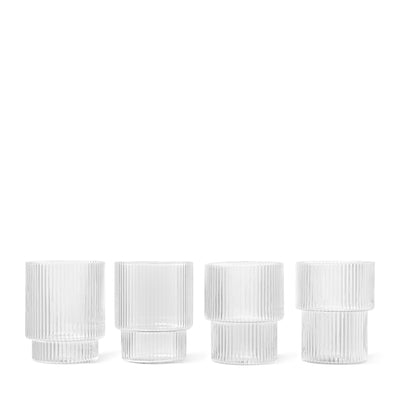 Ripple Glasses Set of 4 - Clear