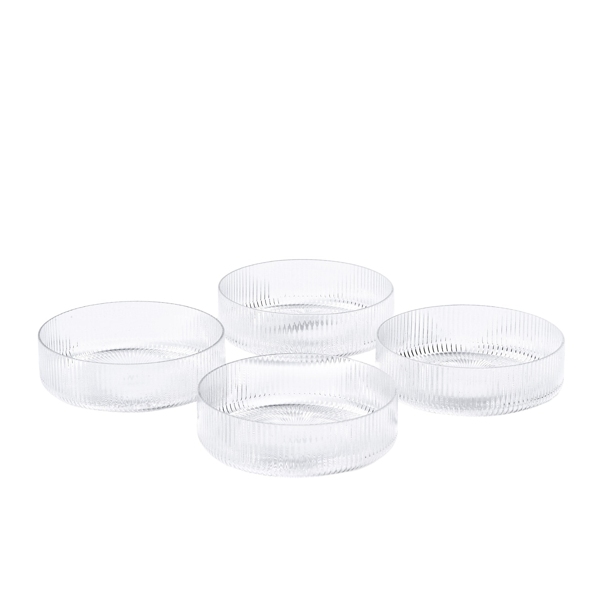 Ripple Serving Bowls Set of 4 - Clear image 4