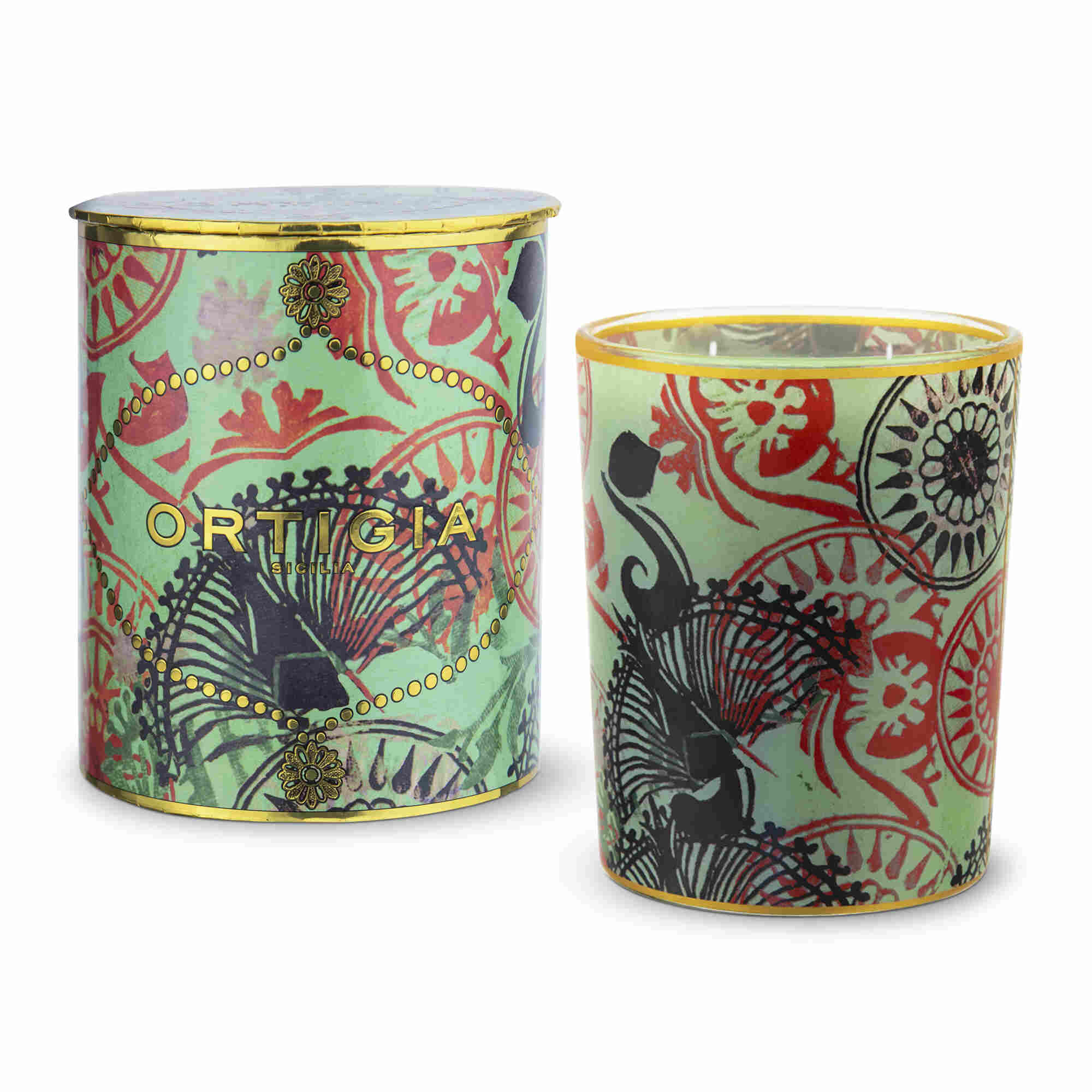 Fico d'India Decorated Candle - Medium image 1