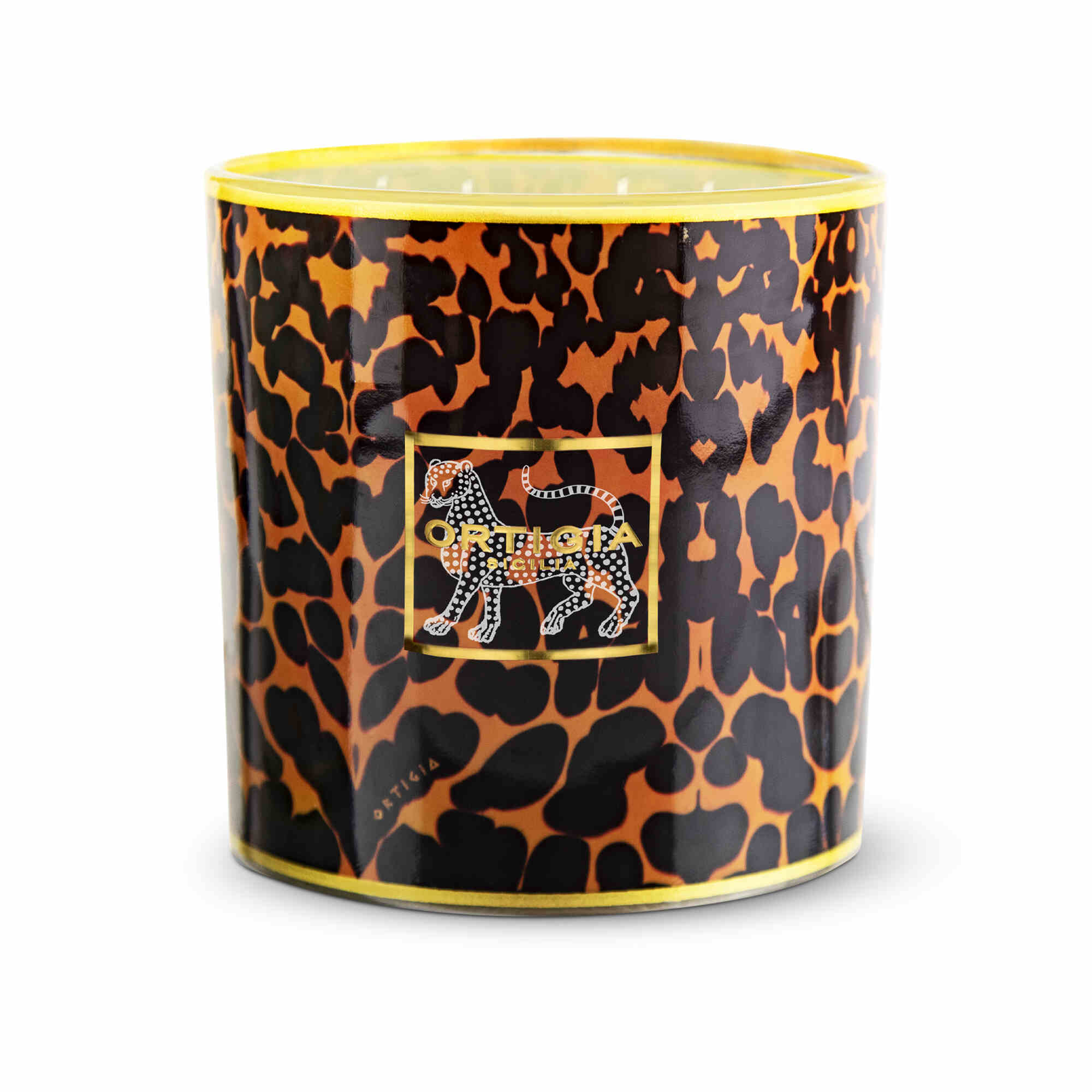 Ambra Nera Decorated Candle - Large image 1