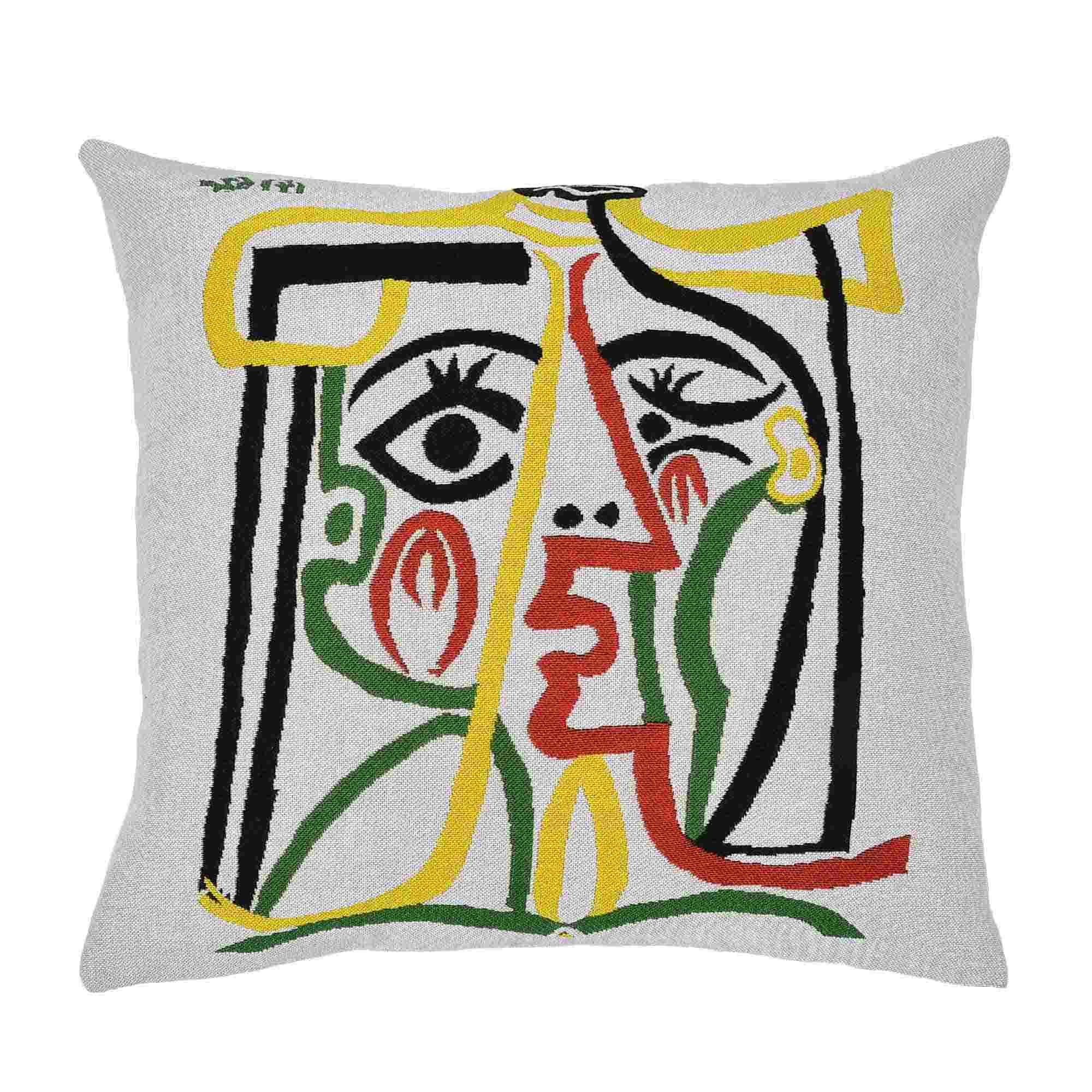 Head of the Woman 1962 Cushion Cover image 1