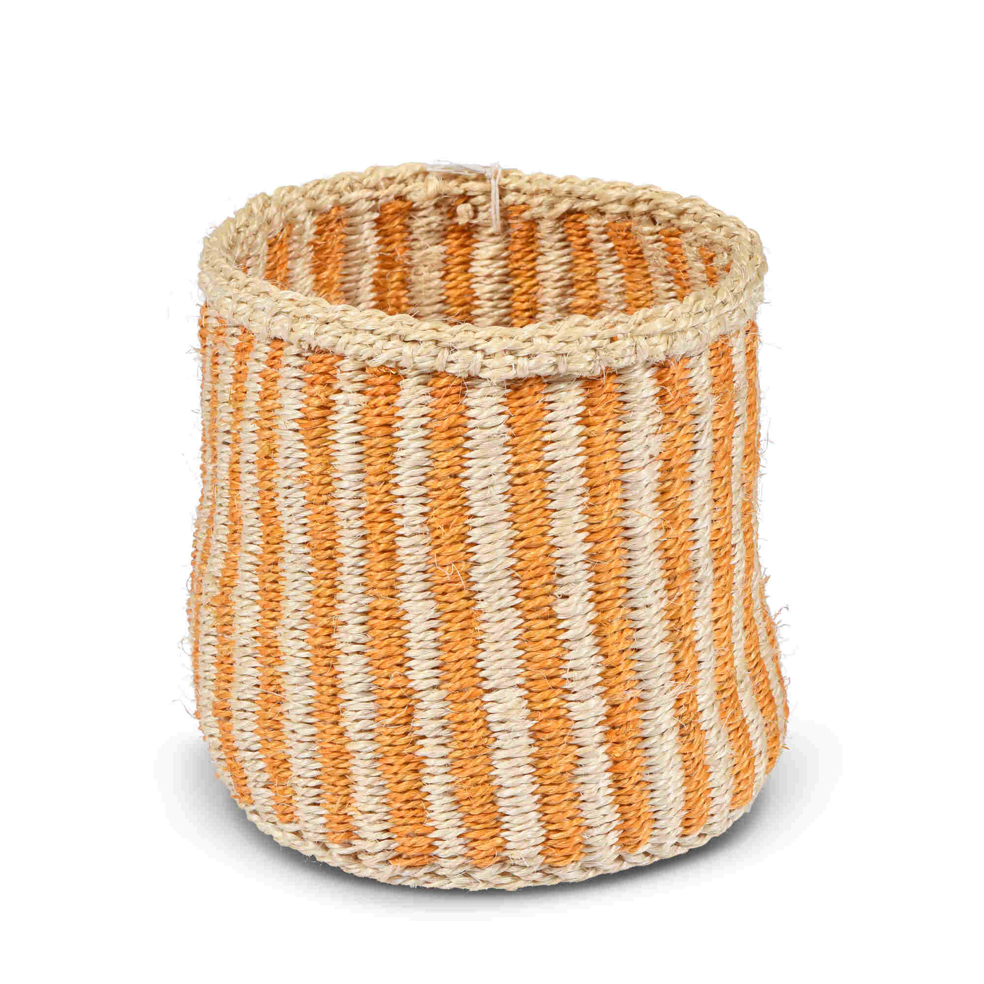 HOTUBA: Gold Pinstripe Woven Storage Basket  Small image 1