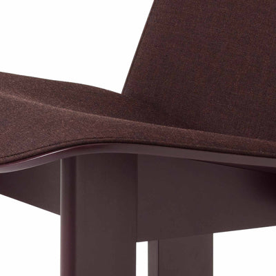 Chisel Lounge Chair - Dark Bordeaux