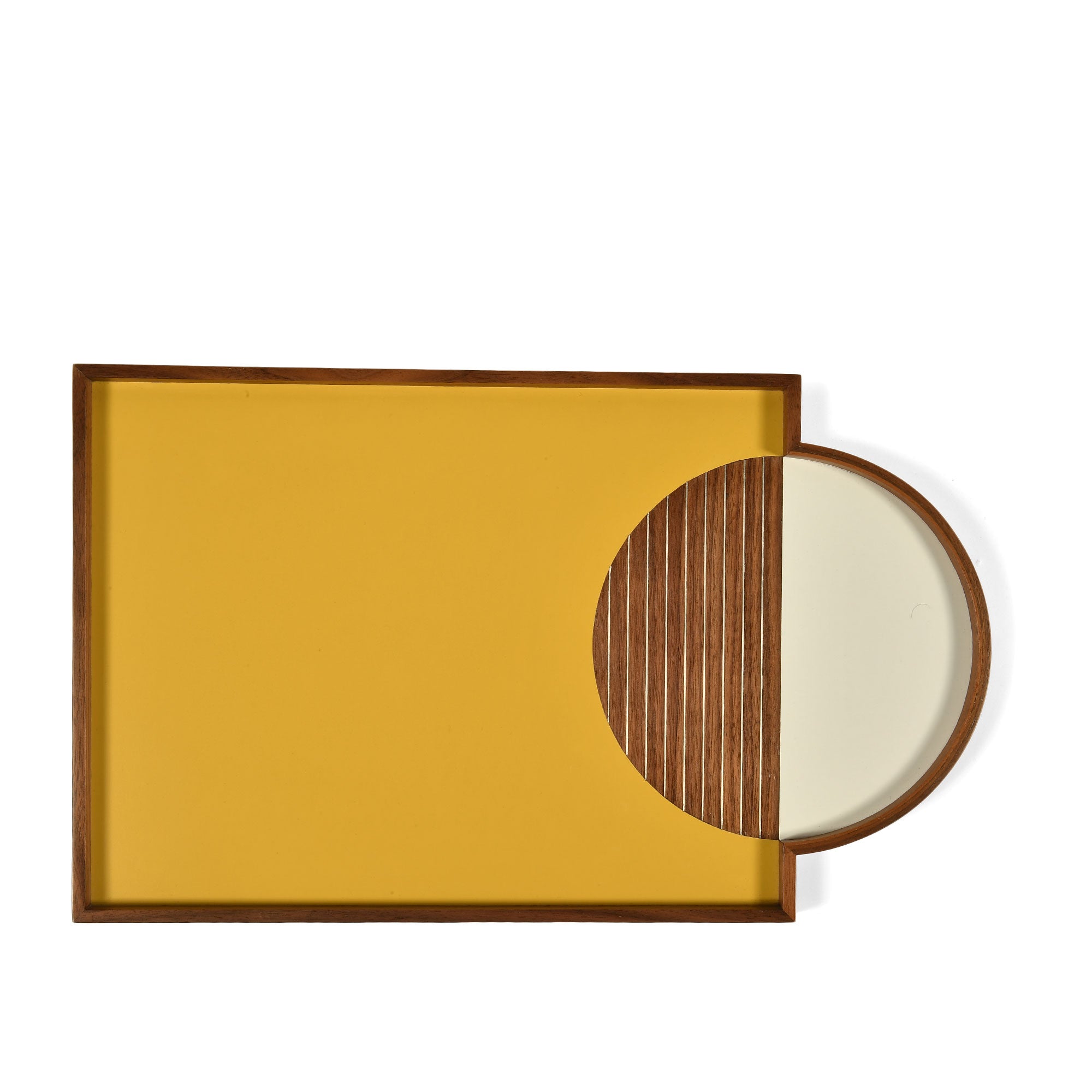 Geometric Circle Tray - Yellow image 1