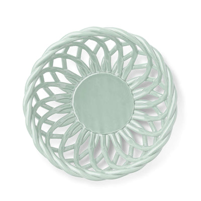 Sicilia Ceramic Basket - Grey Green