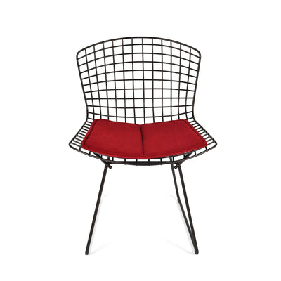 Bertoia Side Chair  - Dark Red Seat Pad