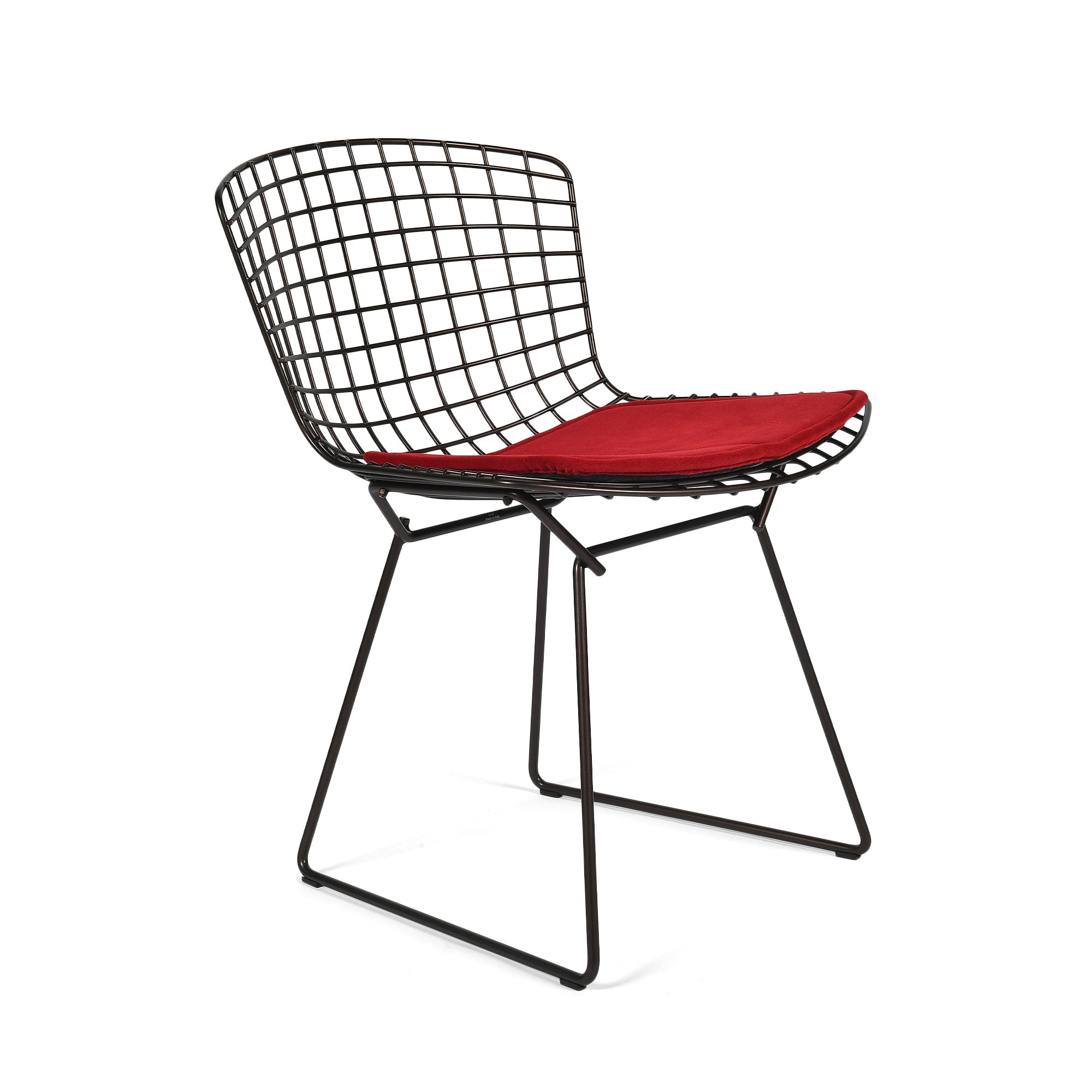 Bertoia Side Chair  - Dark Red Seat Pad image 3