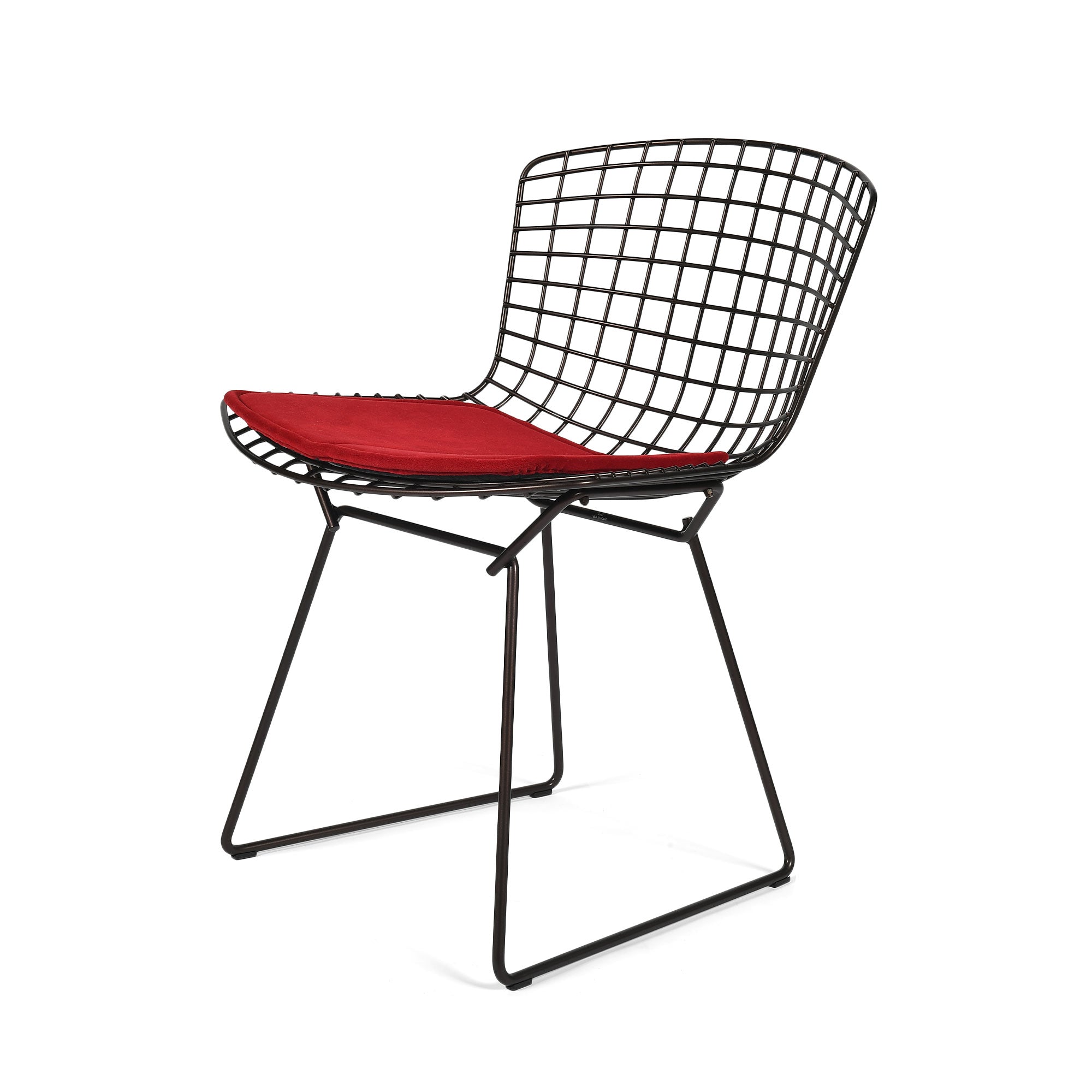 Bertoia Side Chair  - Dark Red Seat Pad image 5