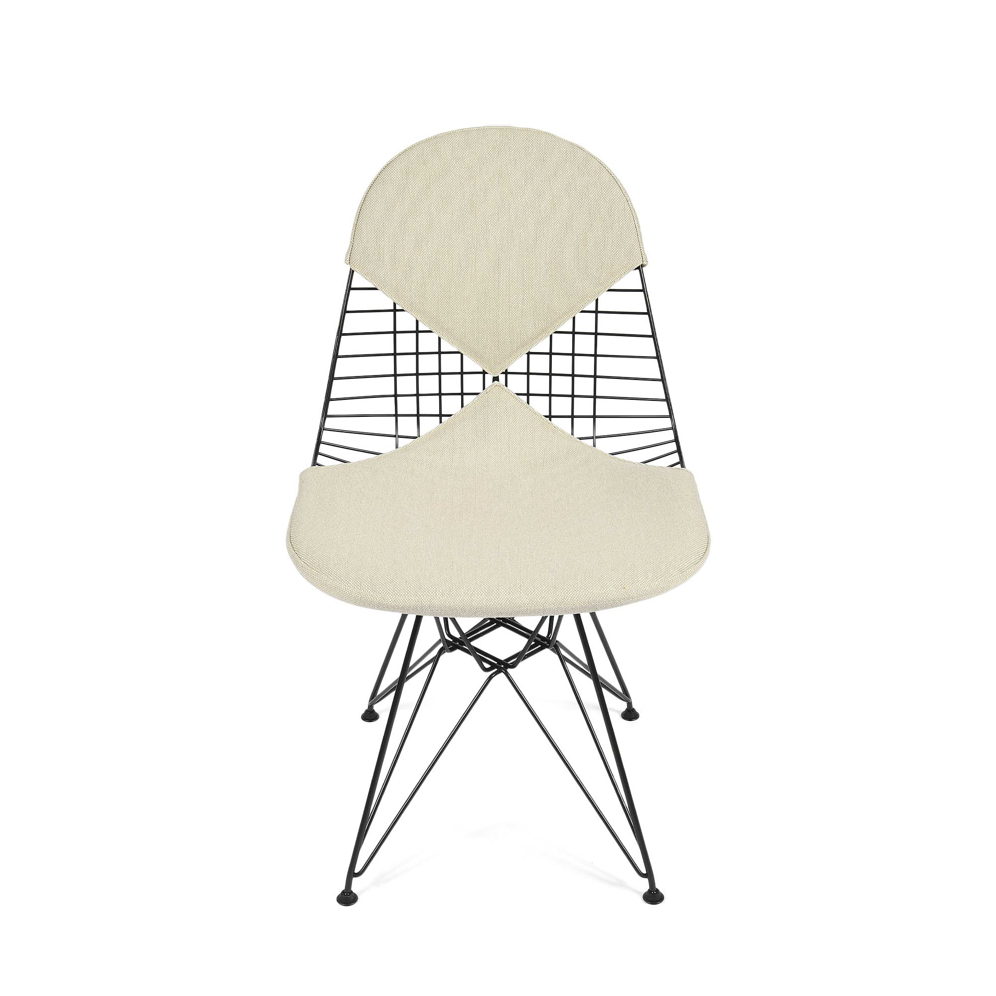 Wire Chair DKR, Warm Grey & Ivory image 2