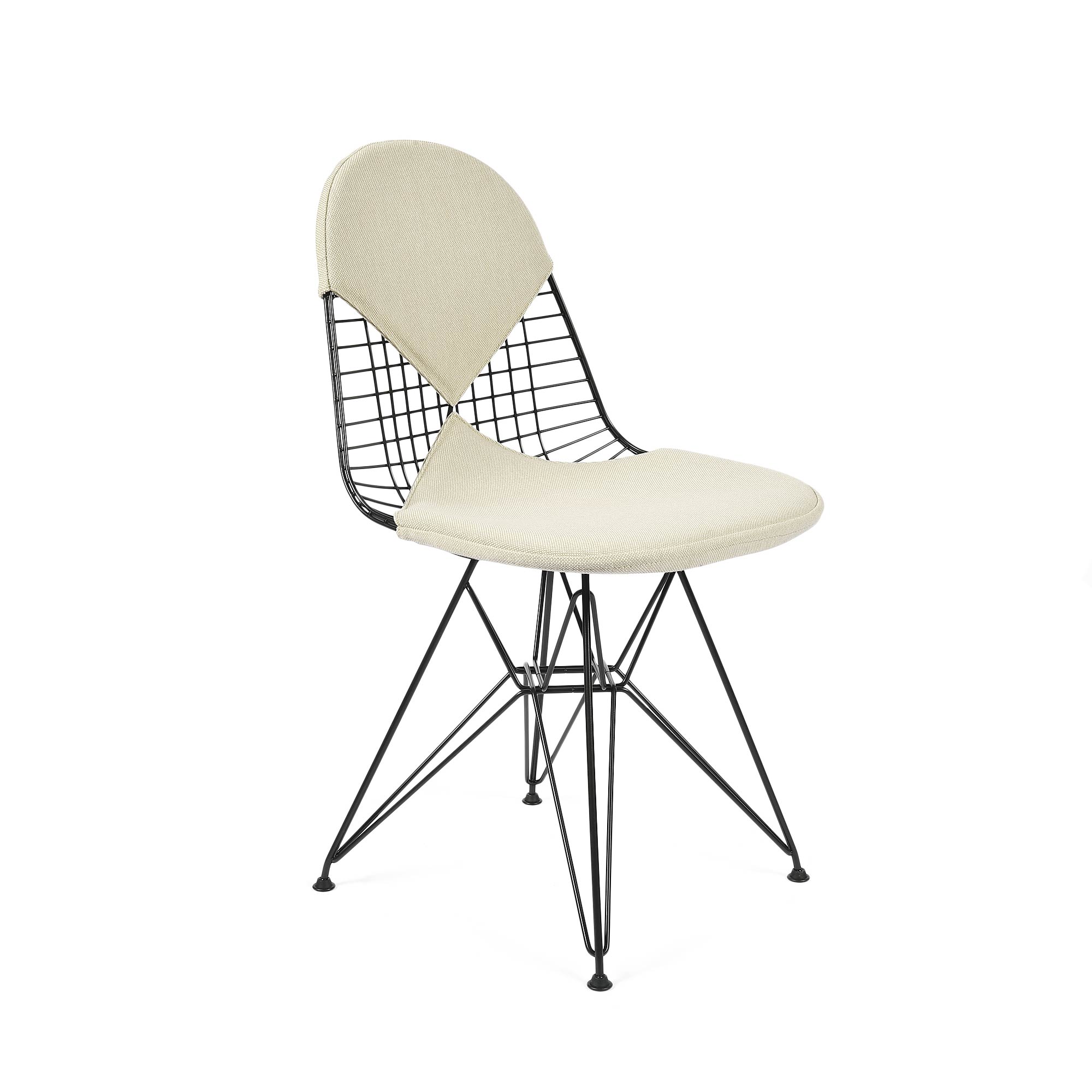 Wire Chair DKR, Warm Grey & Ivory image 4