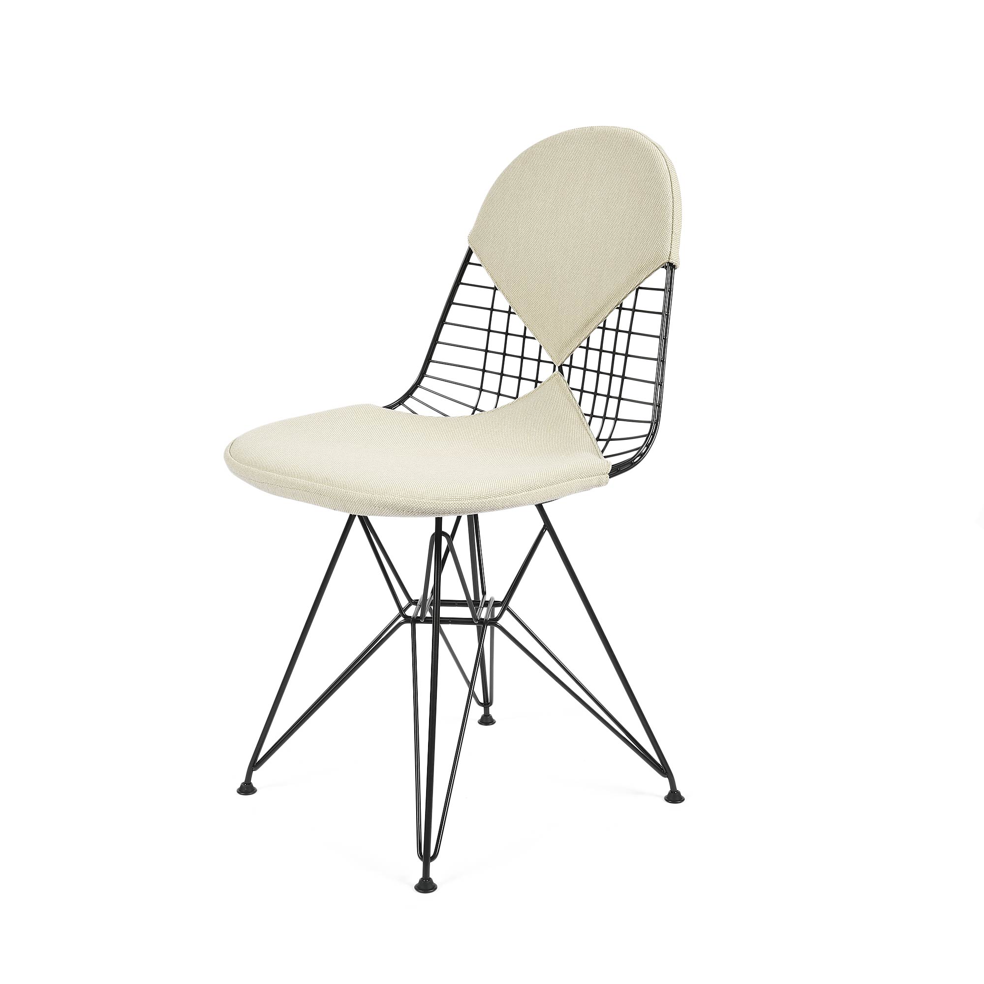 Wire Chair DKR, Warm Grey & Ivory image 6