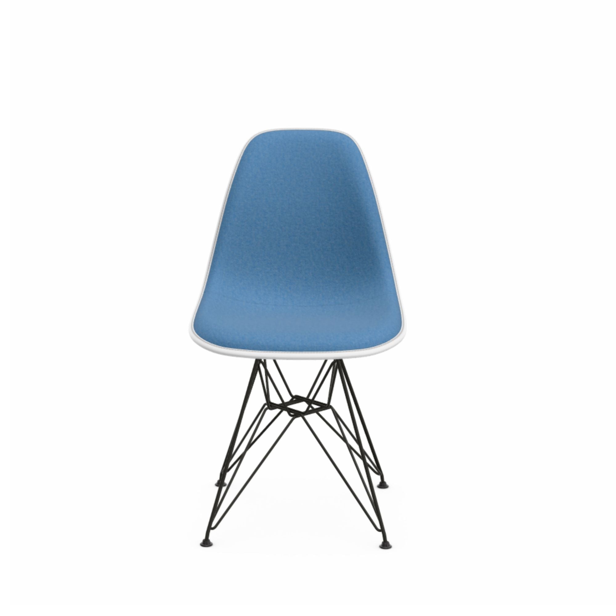 Eames Plastic DSR Side Chair - Blue & Ivory