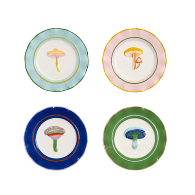 Magic Mushroom Plate Set Of 4