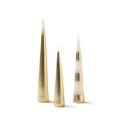 Javelin Candle In Gold Set of 3