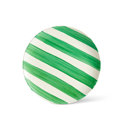 Stripes Dinner Plate - Green