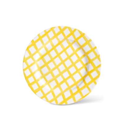 Vichy Dinner Plate - Yellow