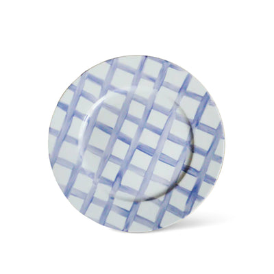 Vichy Dinner Plate - Blue