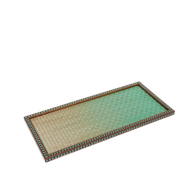 Small Tatami Tray - Green with Green Border