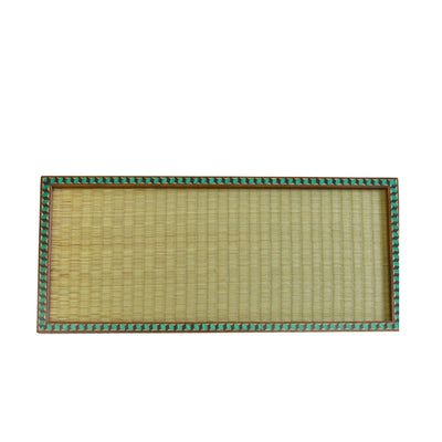 Small Tatami Tray - Yellow with Green Border