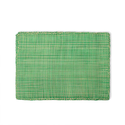 Straw Placemat - Green & White